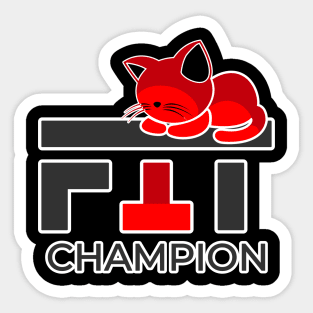 TRAIN LIKE A CHAMPION Sticker